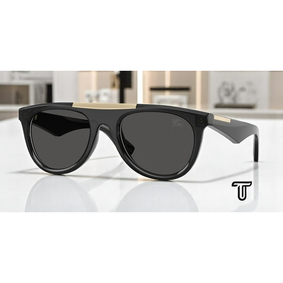 BURBERRY BE4452U 411287 Grey Dark Grey 53 mm Men's Sunglasses