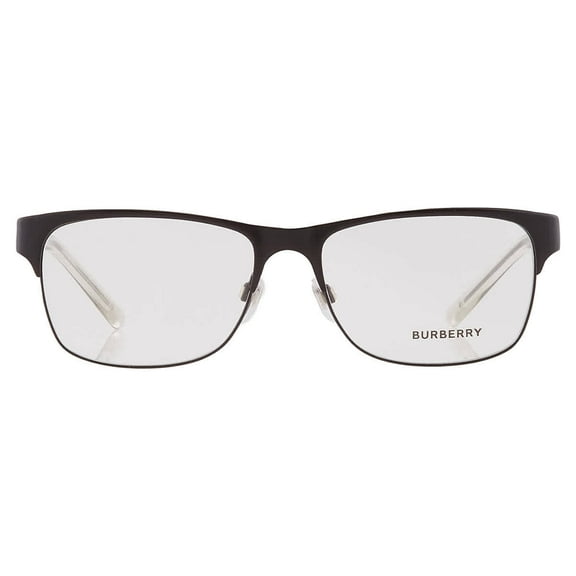 Burberry BE1289 Metal Unisex Rectangle Eyeglasses Black 55mm Adult