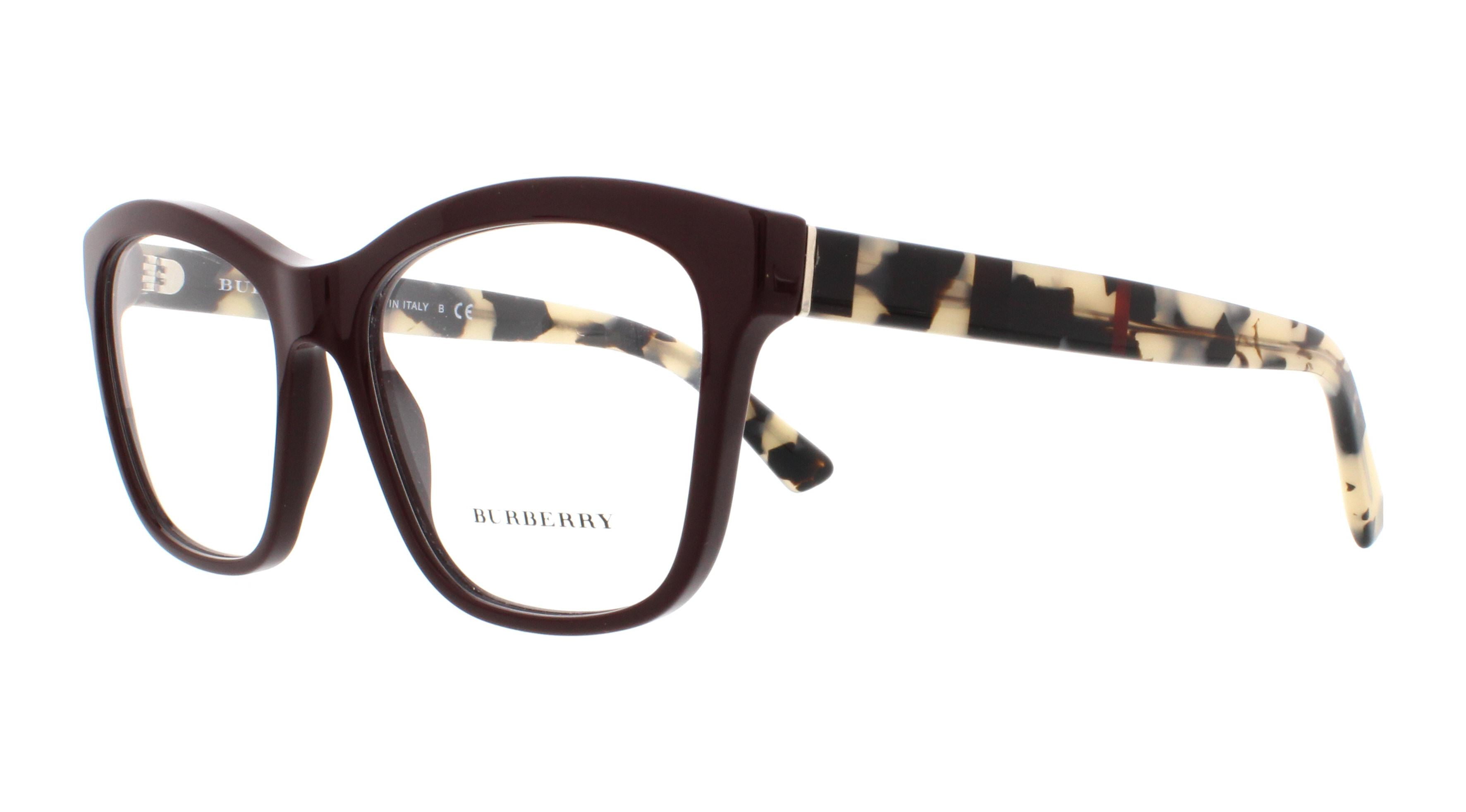 BURBERRY Eyeglasses BE2227 3602 Bordeaux 54MM - Walmart.com