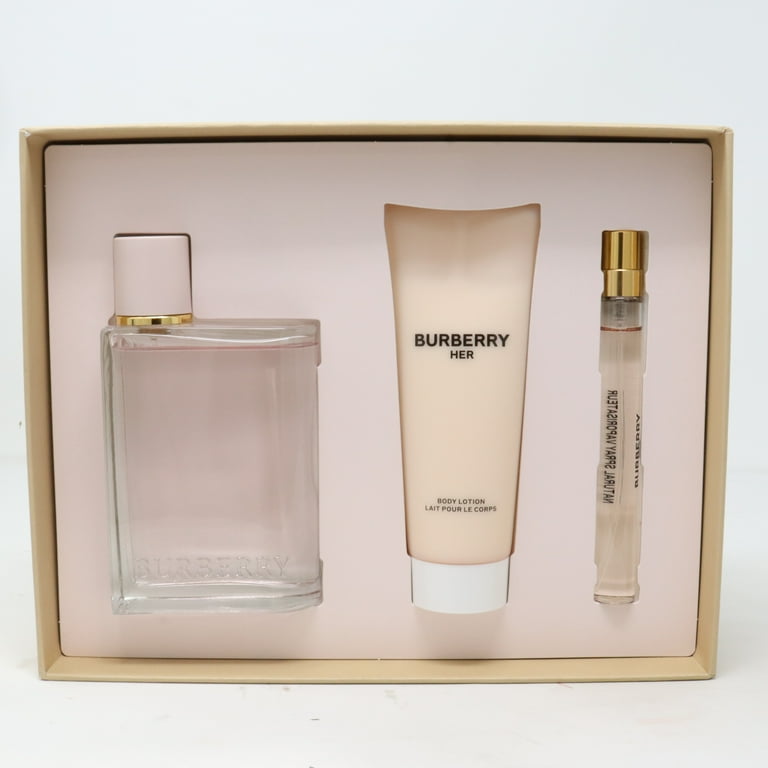 Burberry Her Perfume Eau De Parfum 3-Piece Gift Set - New With Box