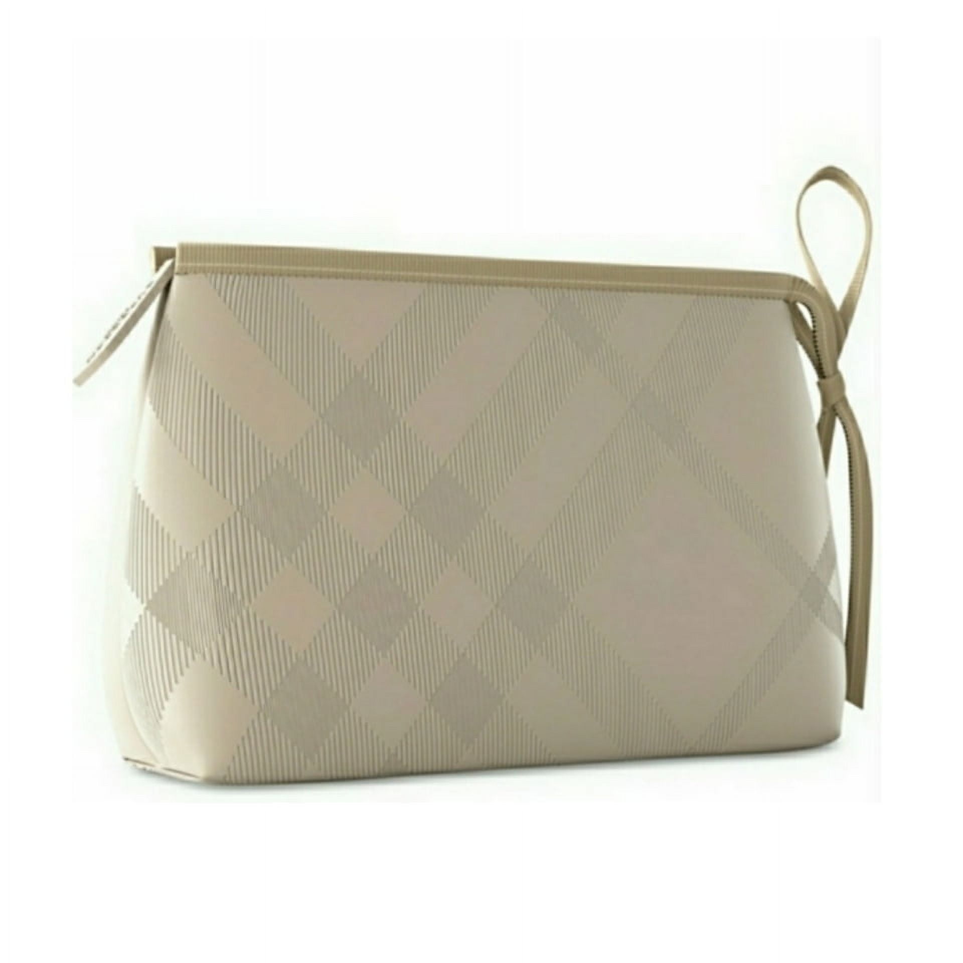 Buy Burberry Women s Beauty Pouch TAN Online Singapore Ubuy