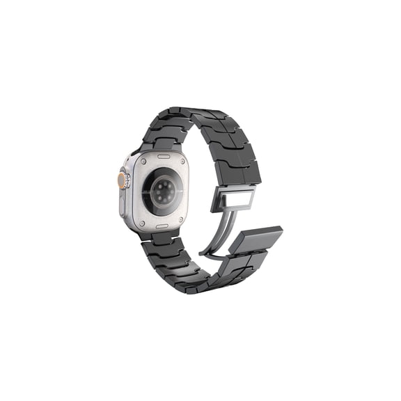 BUREI Iron Hero Watch Strap Stainless Steel Band with Magnetic Quick-Release Buckle | Compatible for Apple Watch Series 1-10/SE/Ultra/Ultra 2 (38-49mm) for Men & Women (Watch Not Included)