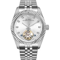BUREI Men's Luxury Automatic Watch Fashion Waterproof Mechanical Watch, Adjustable Stainless Steel Two Tone Strap,Gift for Men