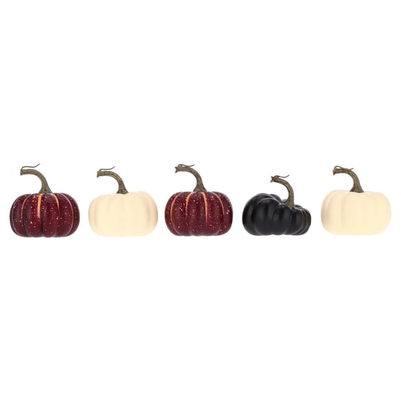 Mini Foam Pumpkin Decorations, Multicolor, 5 Count, Fall by Way To Celebrate