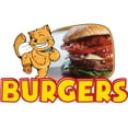 thumbnail image 1 of BURGERS 24" Concession Decal sign cart trailer stand sticker equipment, 1 of 3