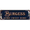 thumbnail image 1 of BURGESS Home Sweet Home Victorian Look 8x24 Metal Sign 108240046702, 1 of 1