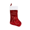 thumbnail image 1 of Velvet Christmas Stocking, Burgundy, 18.75", by Holiday Time, 1 of 4