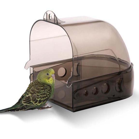 BURIBURI Parakeet Bird Bath for Cage Cockatiel Bird Bath Bird Bath Cage Bird Shower with Convenient Removable Tray