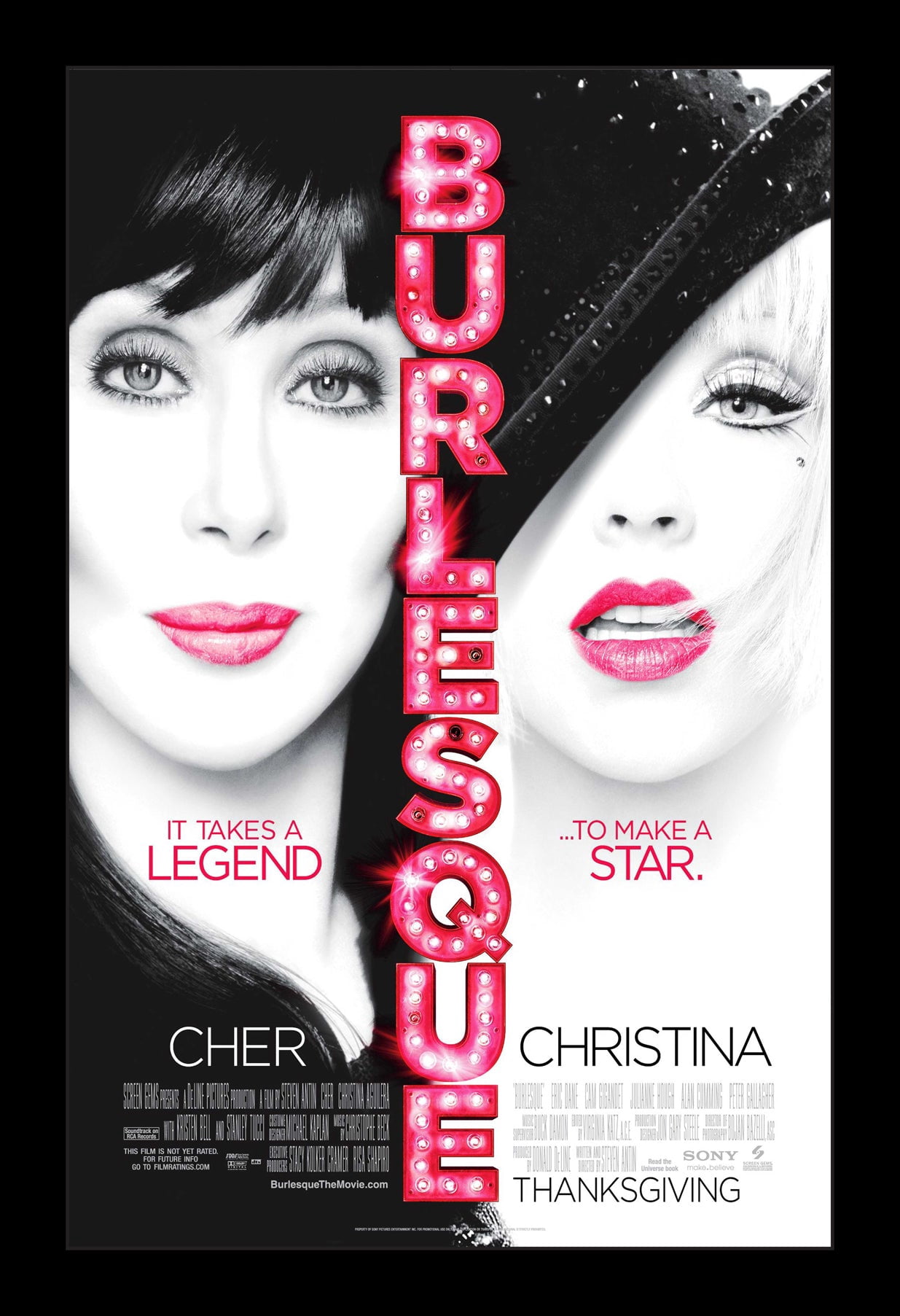 映画「バーレスク」額装ポスター BURLESQUE - 11x17 Framed Movie Poster - Walmart.com