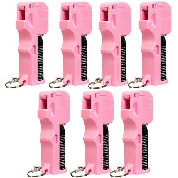 BURN Pepper Spray 1/2oz Flip Top 7 Pack Pink
