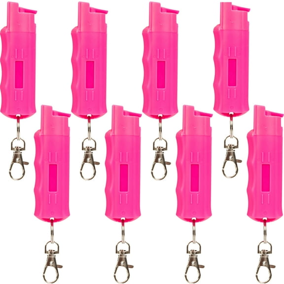 BURN Pepper Spray 1/2oz Pink 8 Pack
