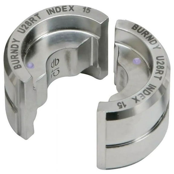 BURNDY UN, Crimping Tool Die, Red, Stainless Steel, N Die Index, U-Style, 1pc