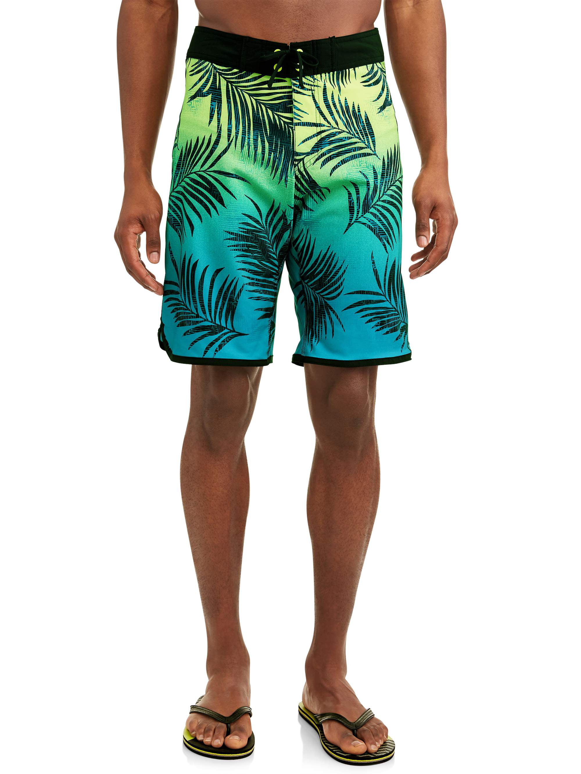 BURNSIDE Men's Horizon Floral Stretch 9 inch Swim Boardshort - Walmart.com