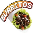 thumbnail image 1 of BURRITOS 24" Concession Decal sign cart trailer stand sticker equipment, 1 of 3