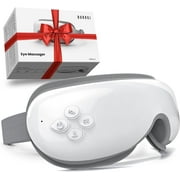 BURRKI Eye Massager with Heat, 5 Massage Modes, Bluetooth Music, Adjustable Headband, Migraines Relief, Gifts for Women/Men