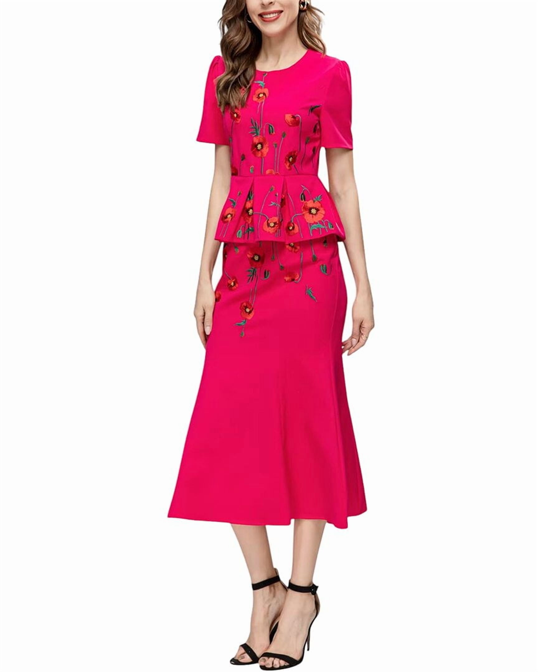 white midi short sleeve dress English Factory