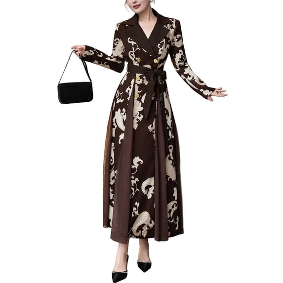 BURRYCO womens Brown Embellished Maxi Dress, 6, Brown