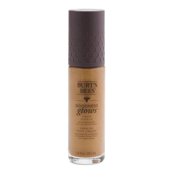 BURT'S BEES Goodness Glows Full Coverage Liquid Makeup Walnut 1056 1.0 oz
