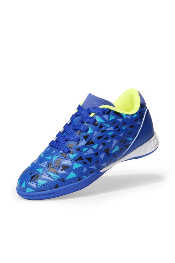 Boys Girls Indoor Sneakers Lace Up Sport Athletic Casual IC Youth Futsal Football Soccer Shoes for Little/Big Kid