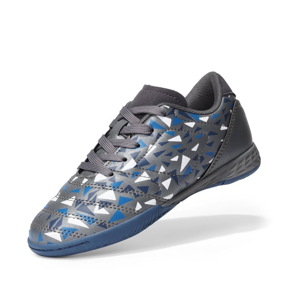 BURUDANI Boys Girls Indoor Sneakers Lace Up Sport Athletic Casual IC Youth Futsal Football Soccer Shoes for Little/Big Kid