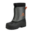 thumbnail image 1 of BURUDANI Boys Girls Kids Warm Waterproof Snow Boots Winter Outdoor Snow Boots KSTAR GREY/ORANGE Size 1, 1 of 5