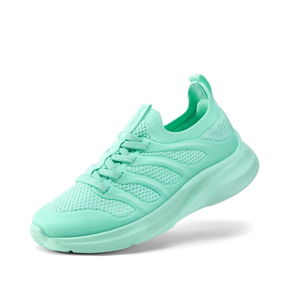 BURUDANI Boys Girls Slip-On Sneakers, Kids’ Athletic Running Tennis Shoes, Breathable Lightweight Sports School Footwear