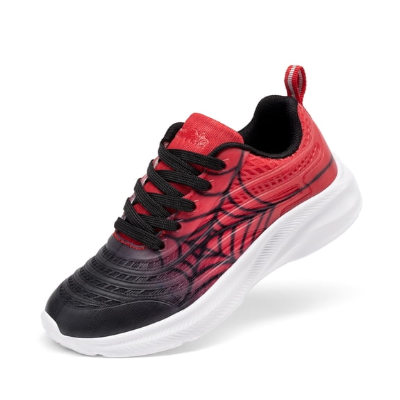 BURUDANI Girls Boys Tennis Sparkle Glitter Lace-Up Athletic Running Sneakers