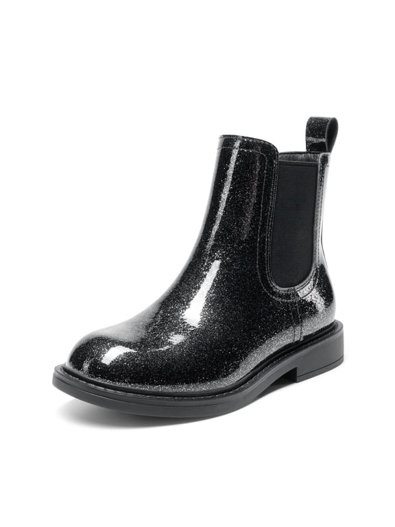 Girls Chelsea Ankle Booties Low-Heel Side-Zip Fashion Boots for Toddler, Little & Big Kid
