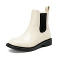 thumbnail image 1 of BURUDANI Girls Chelsea Ankle Booties Low-Heel Side-Zip Fashion Boots for Toddler, Little & Big Kid, 1 of 6