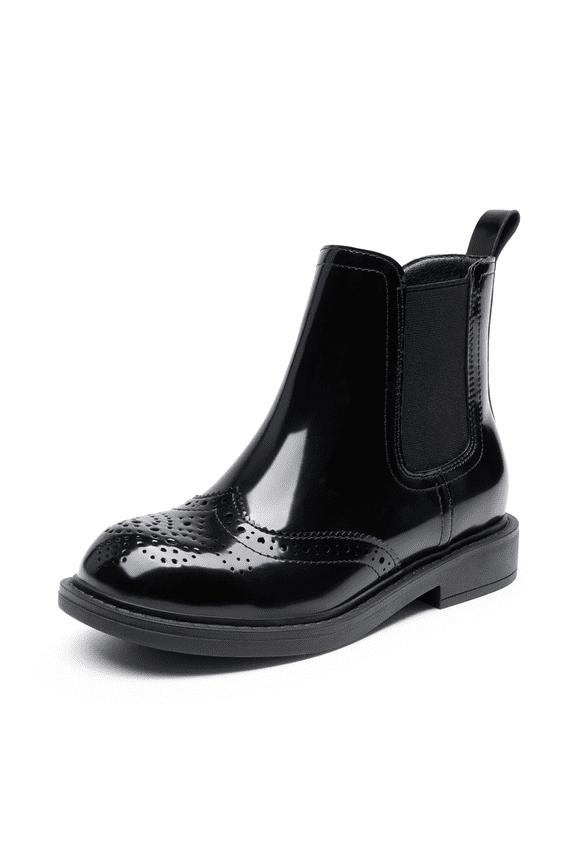 Girls Chelsea Low-Heel Ankle Booties Side-Zip Fashion Shoes for Toddler, Little & Big Kid