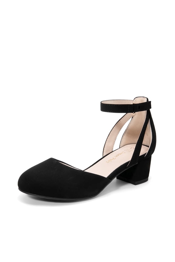 Girls Dress Shoes Closed Toe High Heels Ankle Strap Toddler Little Big Kid Wedding Flower Party Pump
