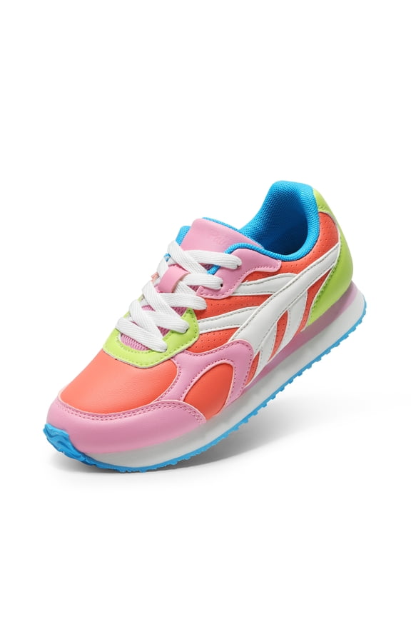 Girls Sneakers Lace-up Tennis Running Casual LilLegends Lightweight Classic Walking Shoes for Little/Big Kid