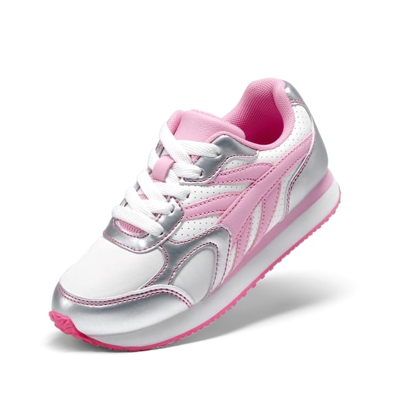 BURUDANI Girls Sneakers Lace-up Tennis Running Casual LilLegends Lightweight Classic Walking Shoes for Little/Big Kid