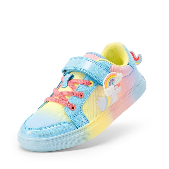 BURUDANI Girls Sneakers Rainbow Casual Walking Shoes for Kids & Toddlers for School & Everyday Wear