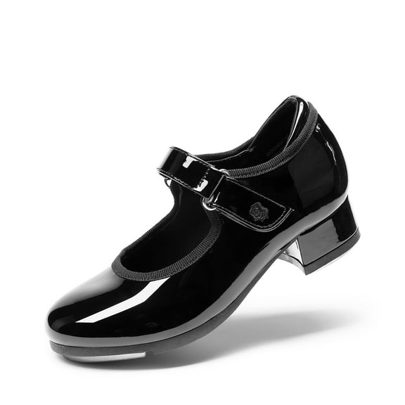 BURUDANI Girls Tap Dance Shoes Mary Jane Flats with Strap for Toddler/Little Kid/Big Kid