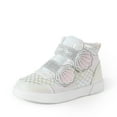 thumbnail image 1 of BURUDANI Girls Toddler High-Top Sneakers Hook and Loop Storybook Casual Walking Shoes, 1 of 6