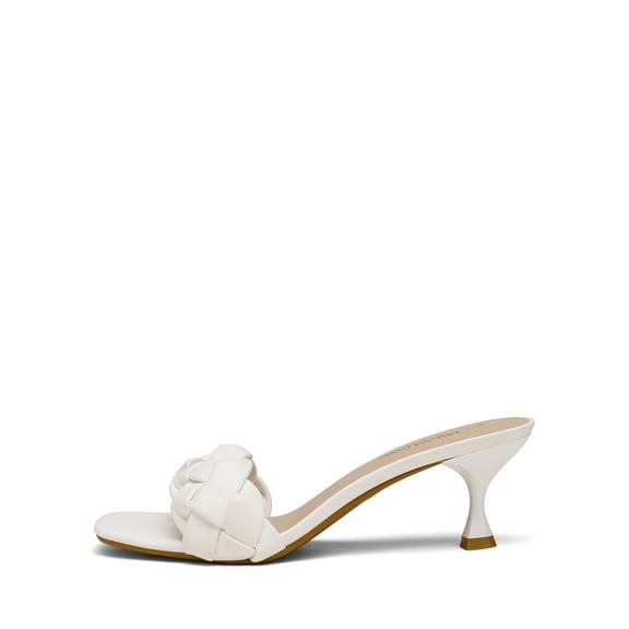 BURUDANI Heels for Women Rhinestone Open Toe Low Kitten Heels Sexy Stilettos Heels Pump Sandals Party Evening Prom Dance Dress Shoes