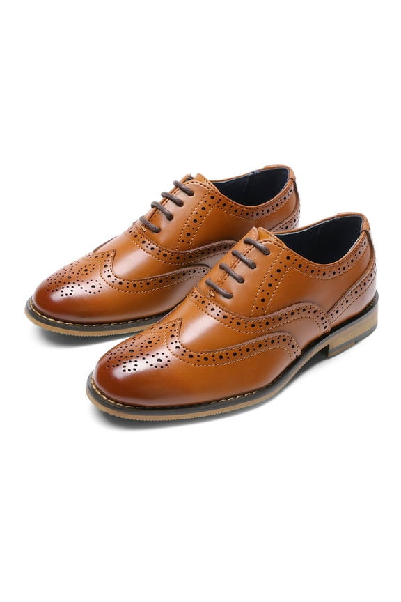 Kids Classic Oxfords Wingtip Dress Shoes