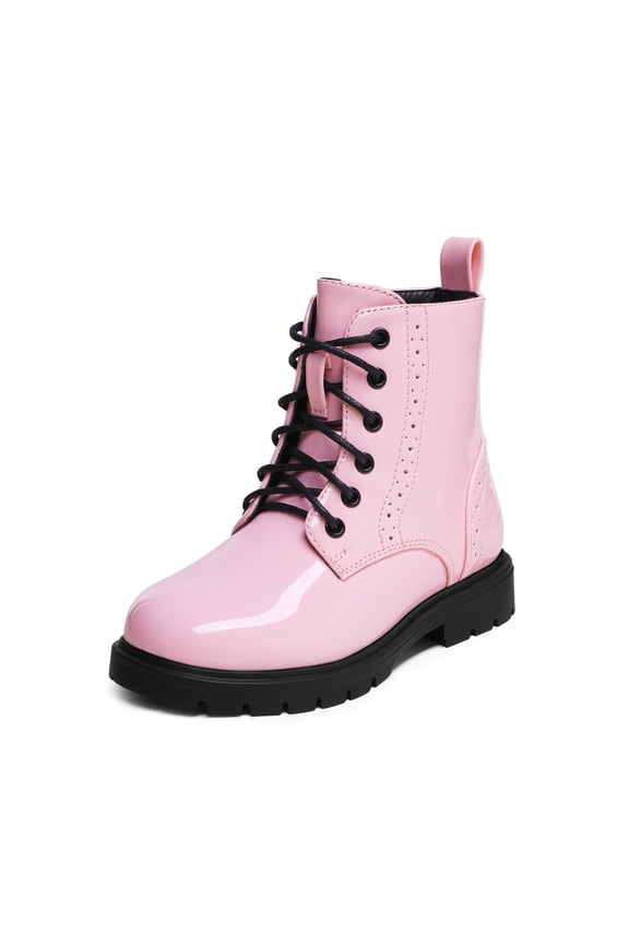BURUDANI Kids Combat Ankle Boots Side-Zip Closure for Toddler & Little Kid