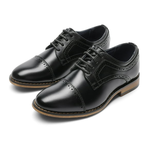 BURUDANI Kids Oxford Classic Lace Up Formal Dress Shoes