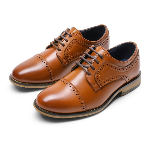 BURUDANI Kids Oxford Classic Lace Up Formal Dress Shoes