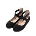 thumbnail image 1 of BURUDANI Mary Jane Shoes For Women Ladies Ballet Flats With Elastic Crossed Ankle Strap, 1 of 6