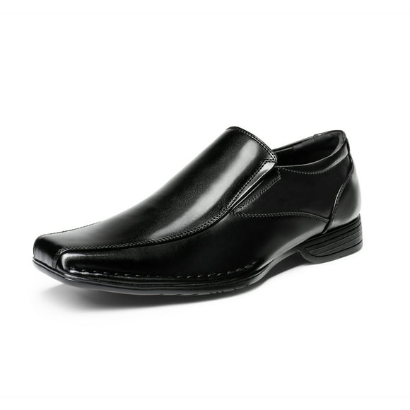 BURUDANI Men Fashion Comfort Classic Square Toe Slip On Loafers Oxford Dress Shoes