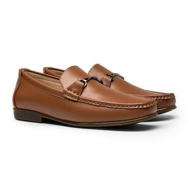 BURUDANI Men's Dress Loafers Slip-on Formal Shoes