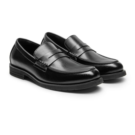 BURUDANI Men's Dress Slip-on Penny Loafers Business Formal Shoes