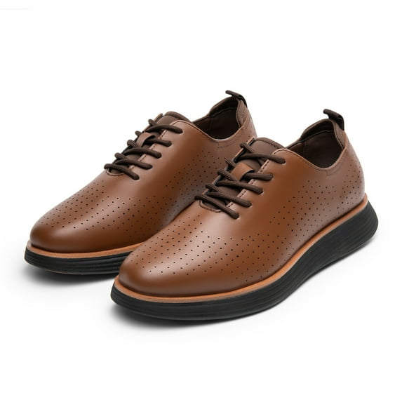 BURUDANI Men's MaxFlex Fashion Dress Sneakers Oxfords Classic Casual Shoes