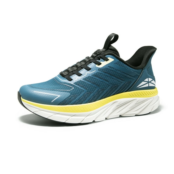 BURUDANI Men's Slip On Walking Shoes Running Comfortable Tennis Breathable Non Slip Athletic Gym Workout Cross Training Fashion Sneakers