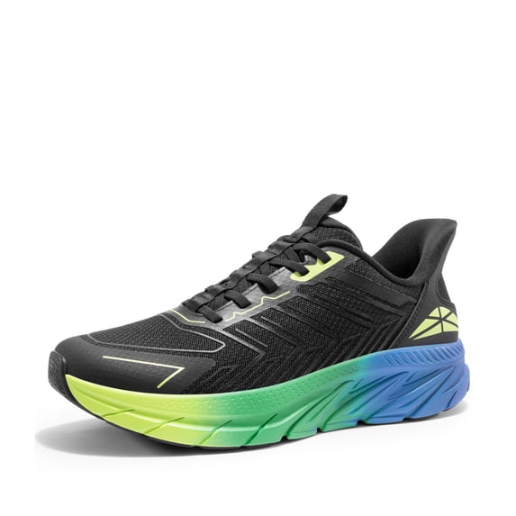 ALLSWIFIT Men's Slip On Walking Shoes Running Comfortable Tennis Breathable Non Slip Athletic Gym Workout Cross Training Fashion Sneakers