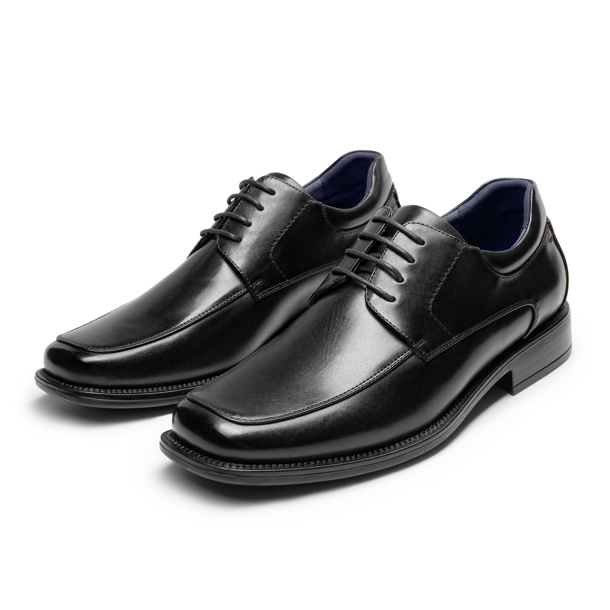 Men\'s Square Toe Classic Business Dress Oxford Shoes Emeraldi Mens Black Square Toe Lace-up Oxford Calfskin  main image 2