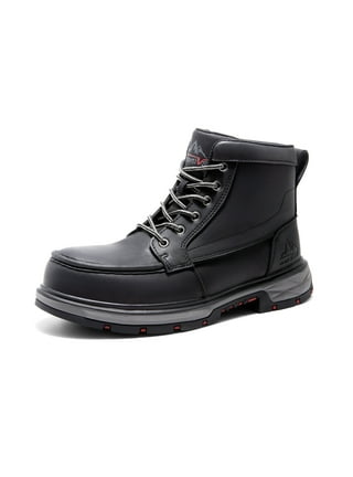 Mens black work boots walmart sale